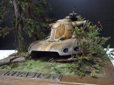モデルグラフィックス掲載されました秀逸品です。ディオラマ 完成品 INVASION　MPC スターウォーズ劇中の林の中のイメージでリアルに再現。