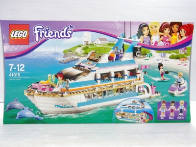 LEGO/レゴ 41015 Friendsの外箱。組立後の船の様子や、キャラクターイラストが書かれている。