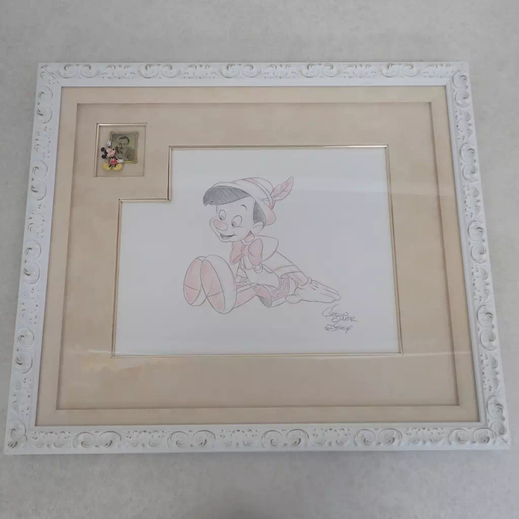 ピノキオ 原画（額装・ピンズ付き）