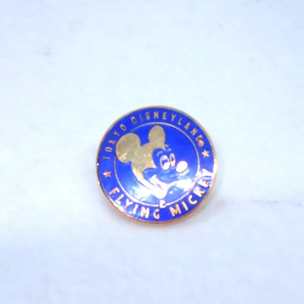 ディズニー ピンバッジ フライングミッキー FLYING MICKEY 1988年 TDL 5周年記念 プロモーション用