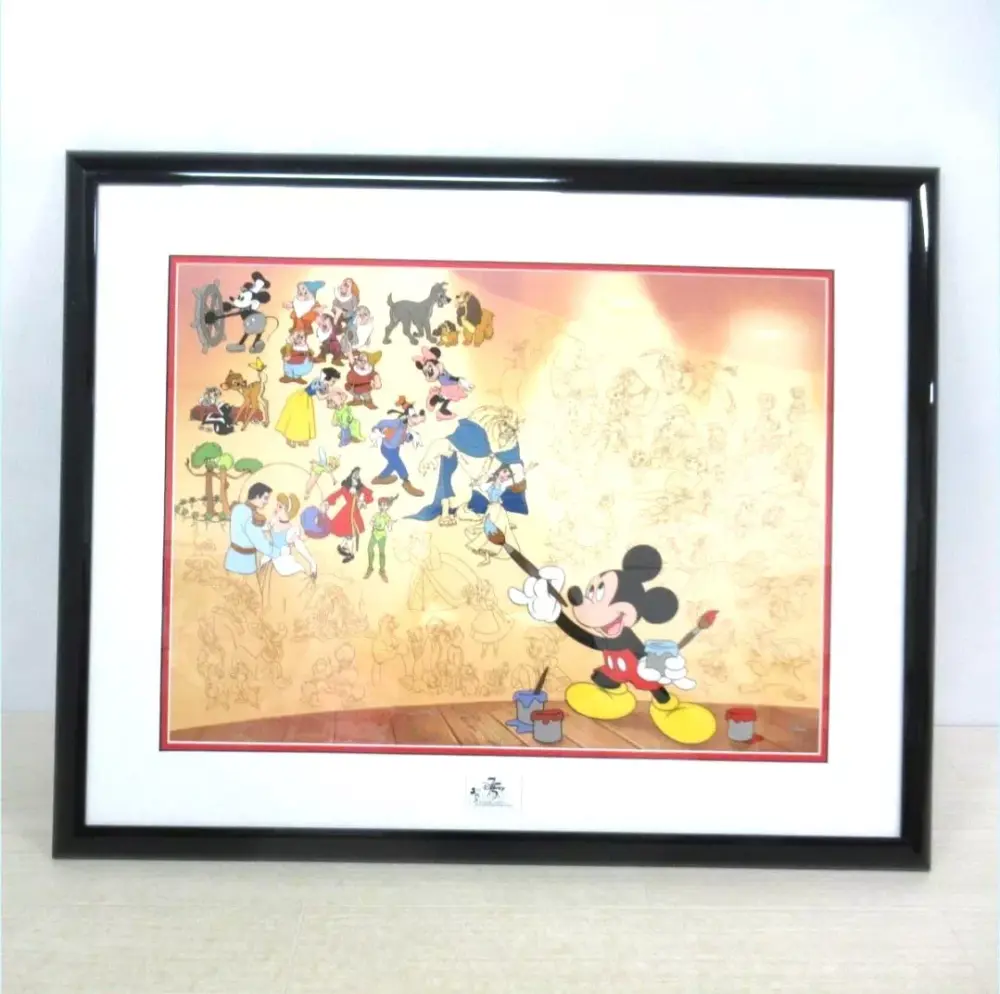 ディズニー 75周年【Disney’s Mural of Memories（ミッキーマウス）】 3000部限定 セル画 証明書有り