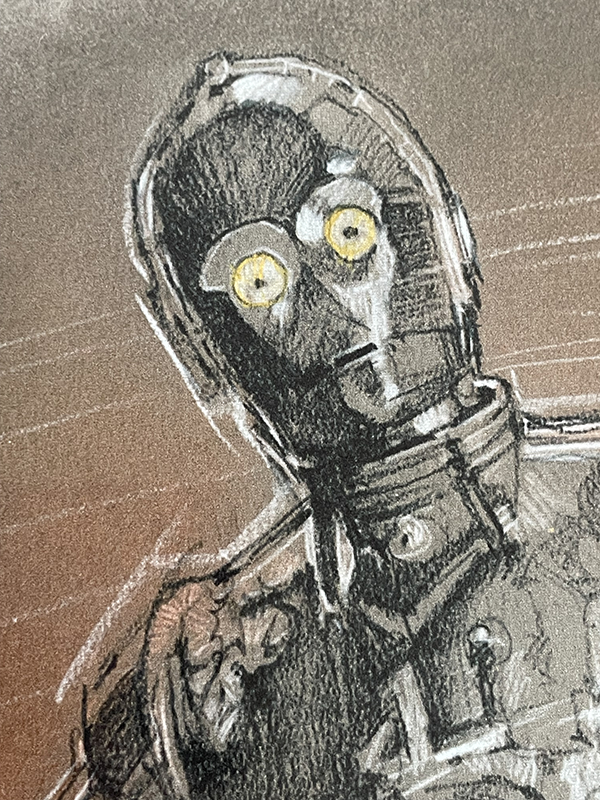 ドゥルー・ストゥルーザン『スター・ウォーズ』複製版画 c-3po