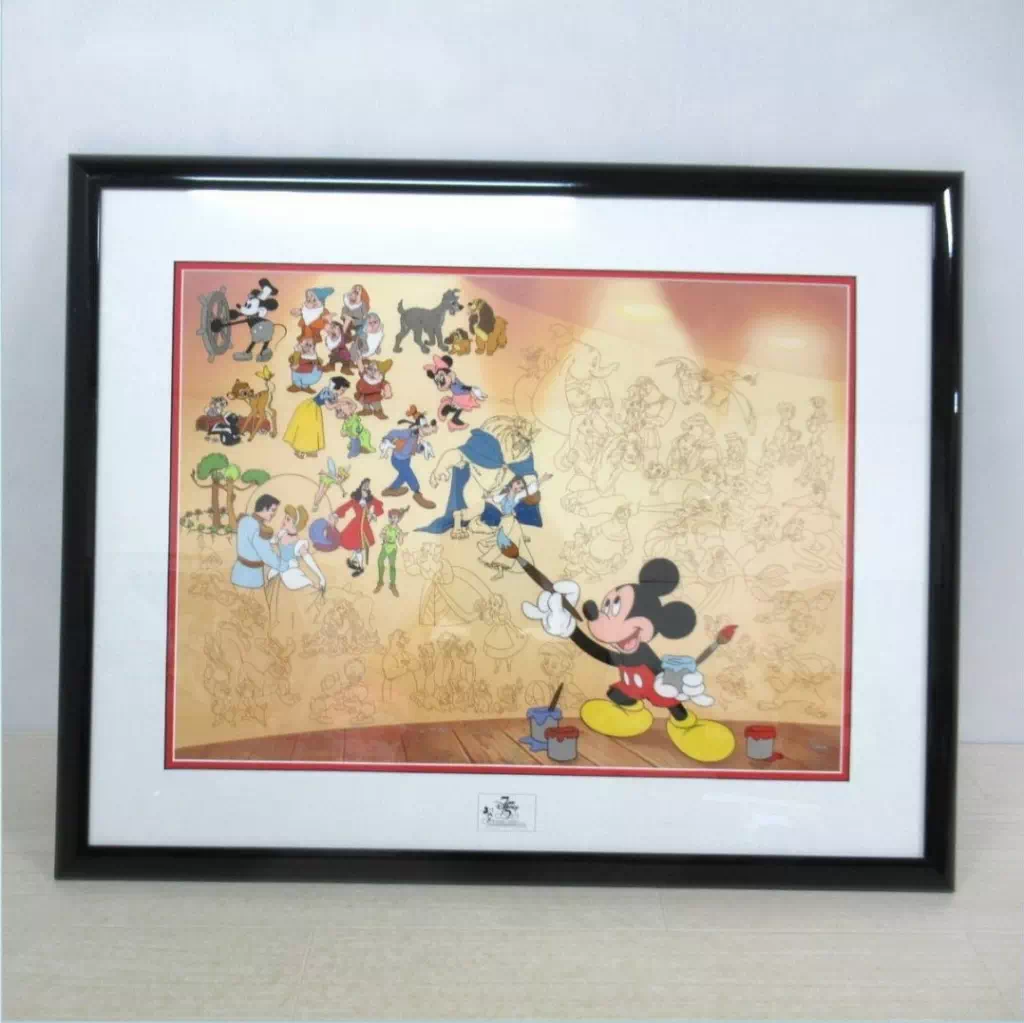 ディズニー 75周年【Disney’s Mural of Memories（ミッキーマウス）】 3000部限定 セル画 証明書有り