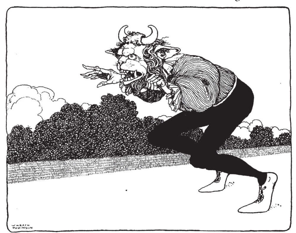 野獣 W. Heath Robinson挿絵集『Old-Time Stories』(1921年出版)より