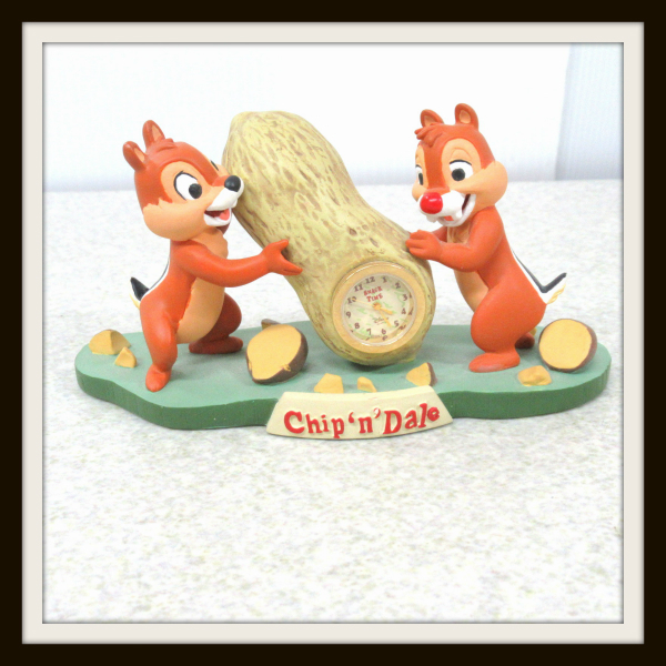 ディズニー チップ&デール ピーナッツ フィギュア 置時計 インテリア