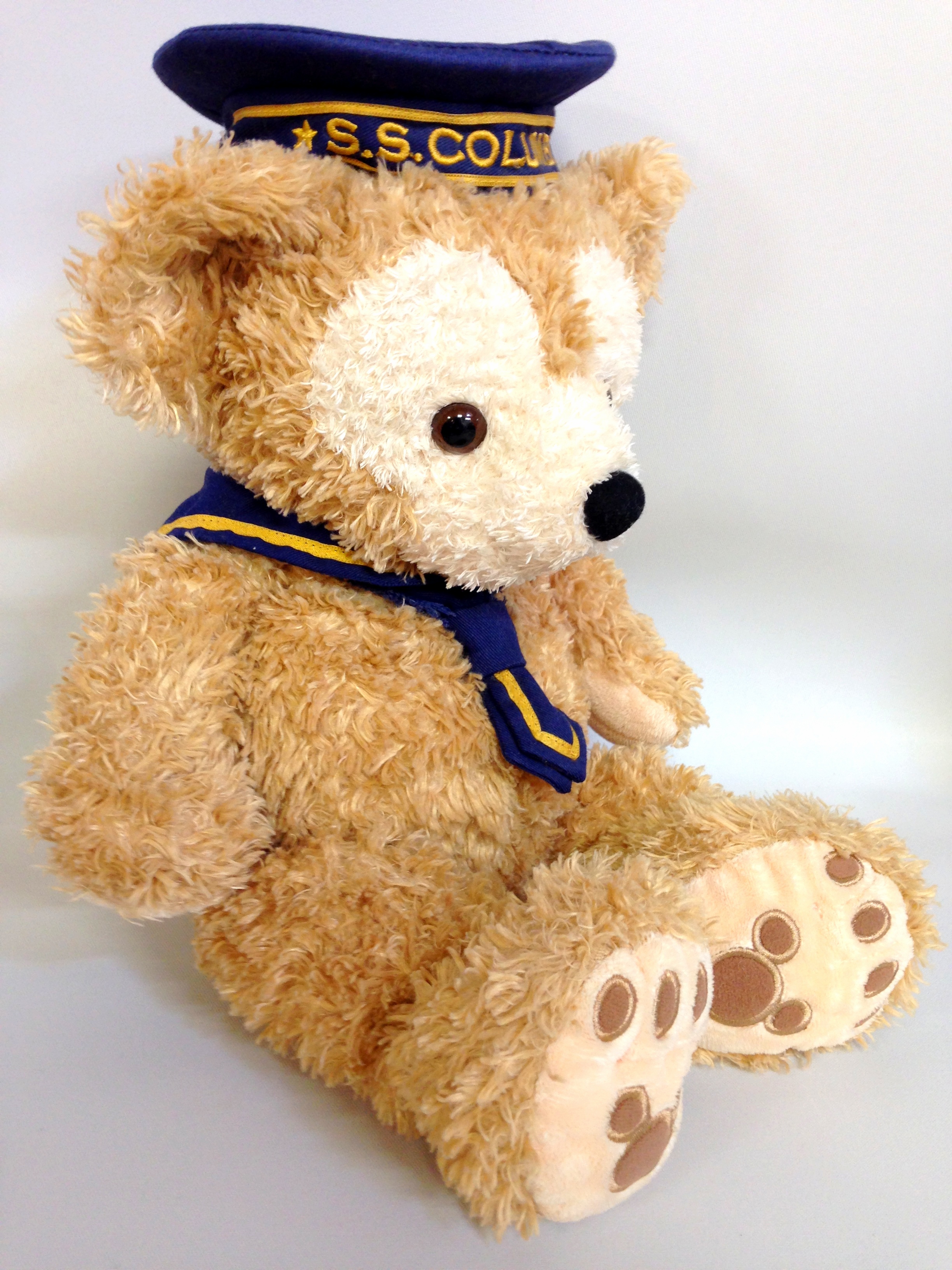 日本の職人技 05年限定 とてもレア 東京ディズニーシー Duffy ぬいぐるみ ビーズ サンタ帽 ファーのマフラー クリスマス 05年 ダッフィー Tds おもちゃ