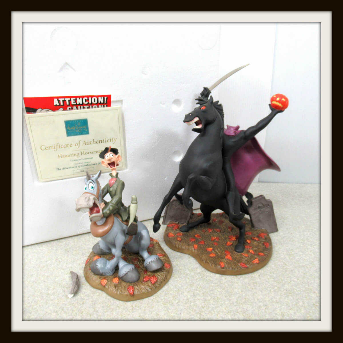 WDCC イカボード先生のこわい森の夜 Terrified Teacher&Haunting Horseman