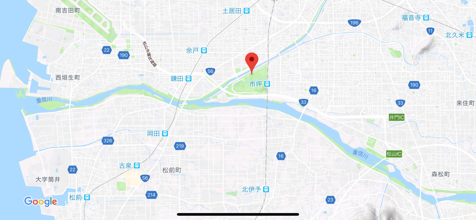 ONE OK ROCK 2019 – 2020 “Eye of the Storm” JAPAN TOUR 愛媛県武道館 地図2