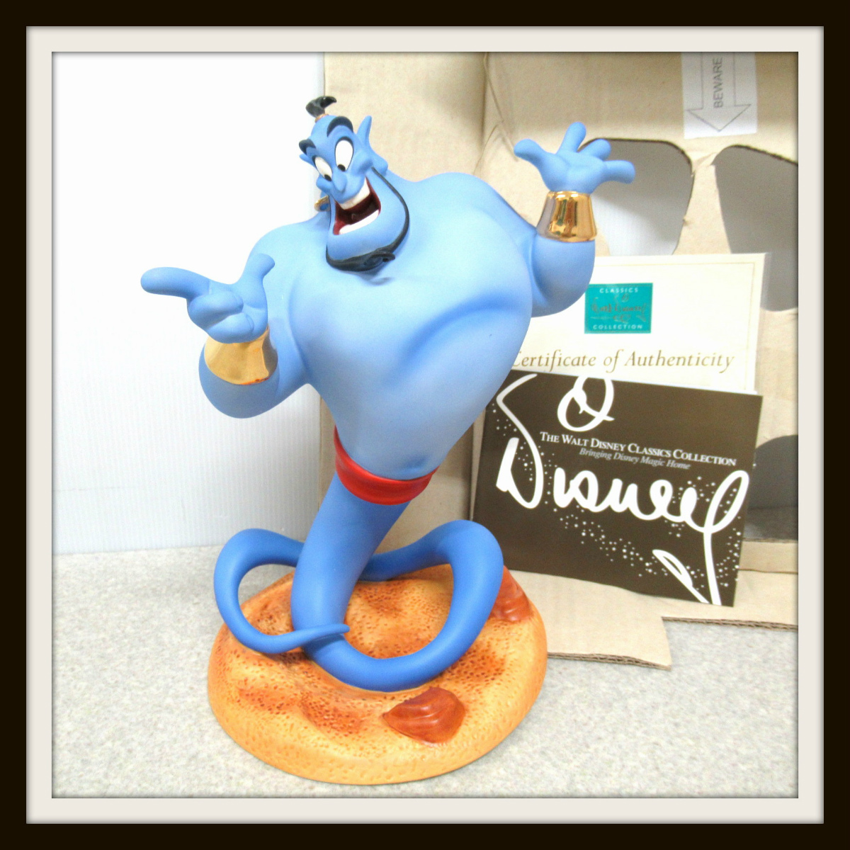 WDCC Disney ディズニー アラジン Magic at His Fingertips ジーニー フィギュア 陶器 買取 三月うさぎの森