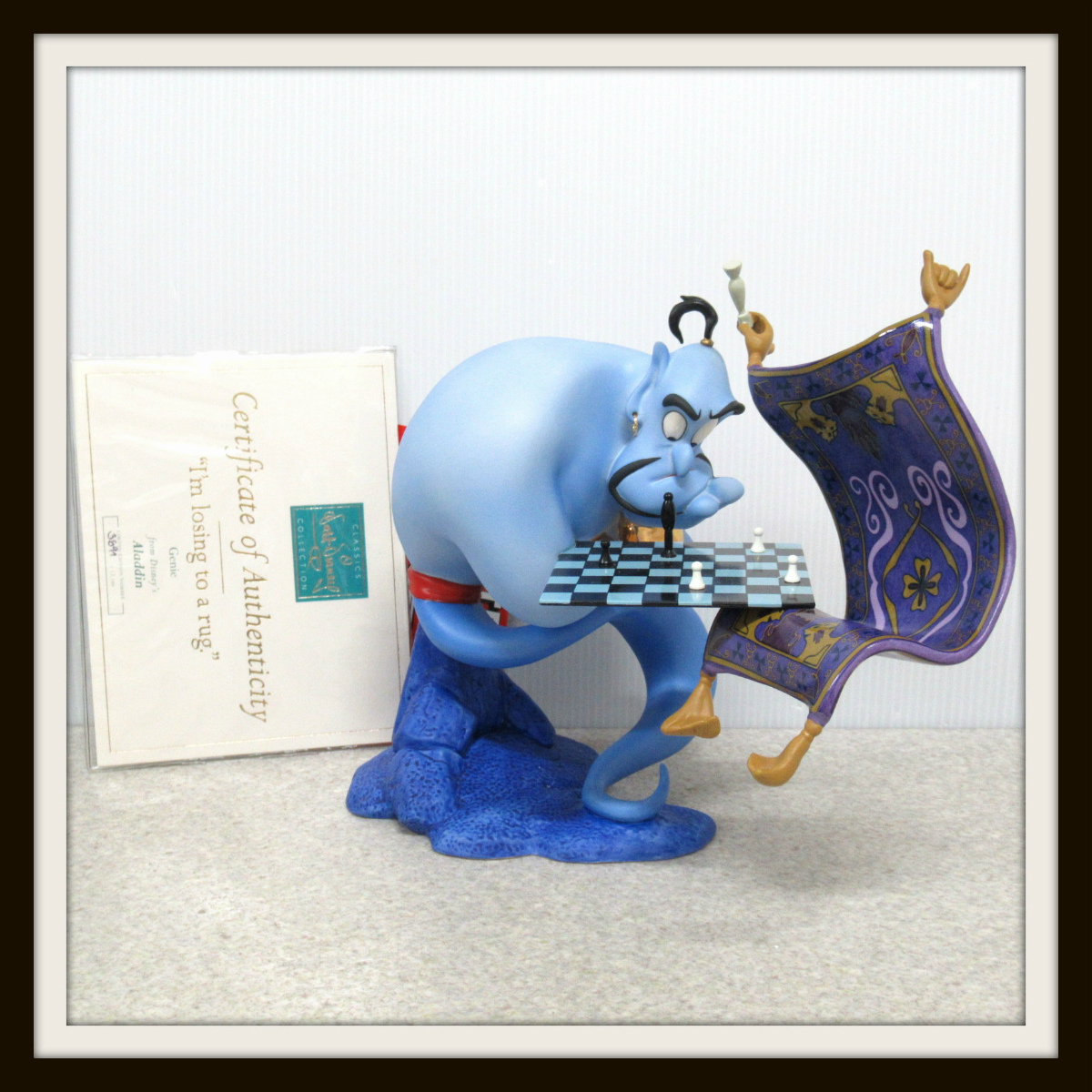WDCC アラジン ジーニー 魔法のじゅうたん フィギュア 置物 ディズニー I'm Losing to a rug レア 買取 三月うさぎの森