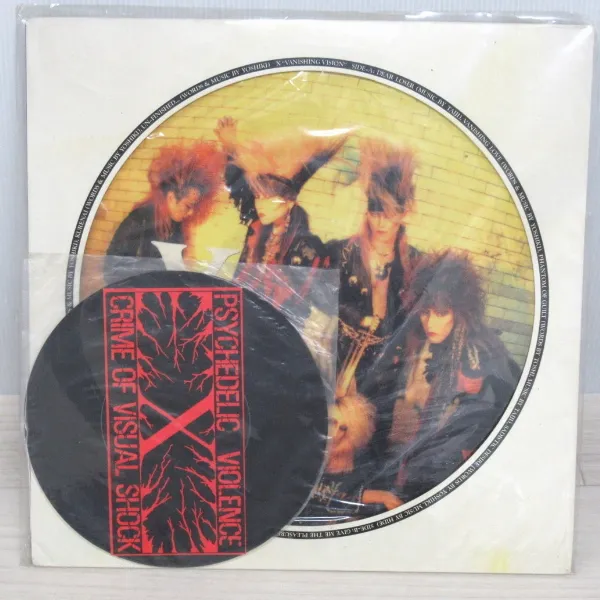 X JAPAN VANISHING VISION ピクチャー盤 LP ソノシート ステッカー付 X JAPAN VANISHING VISION ピクチャー盤 LP ソノシート ステッカー付