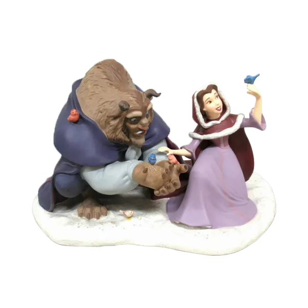 ディズニー ベル 美女と野獣 ウィンターベル フィギュア 陶器 限定