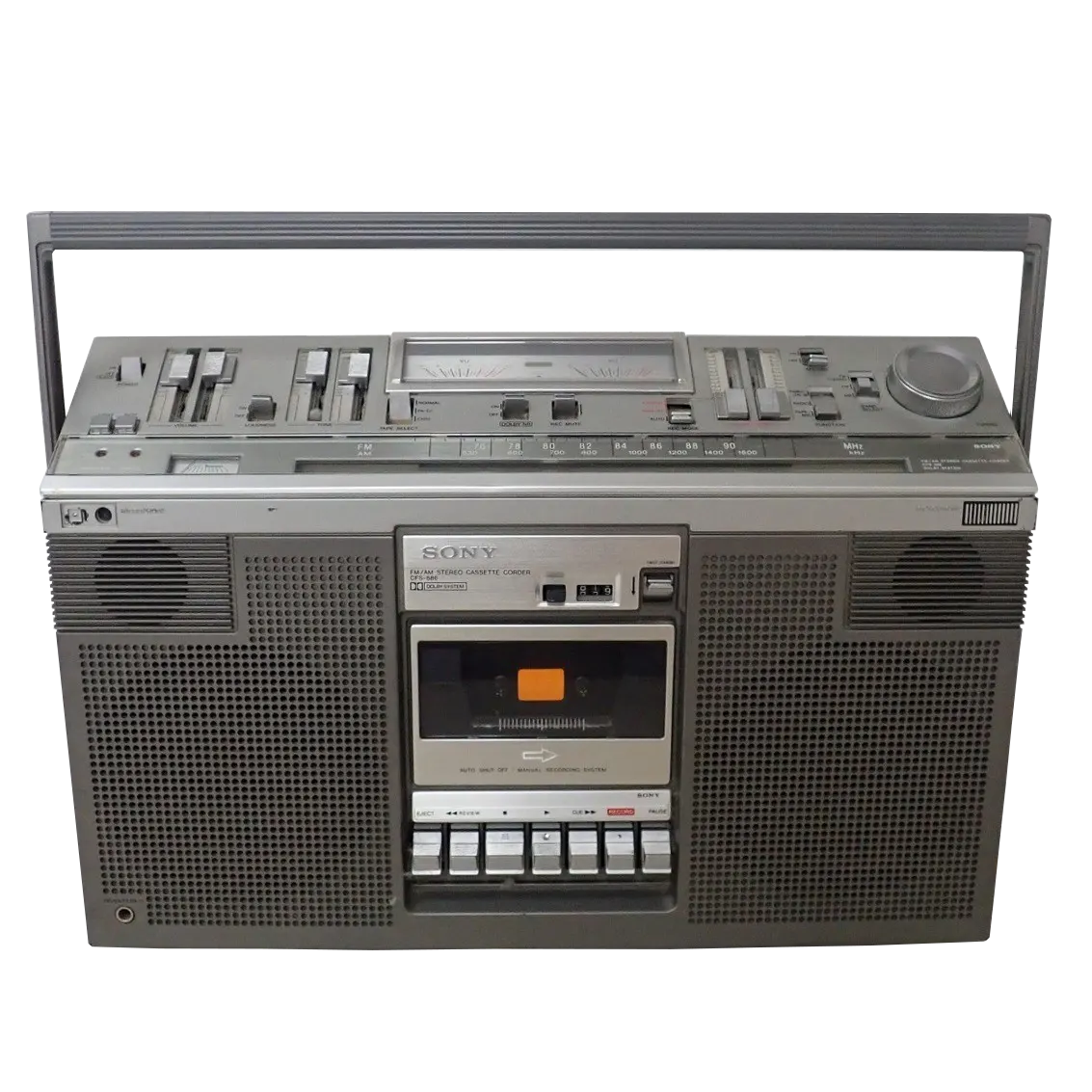 ラジカセ　SONY CFS-686 FMAM STEREO CASSETTE CORDER