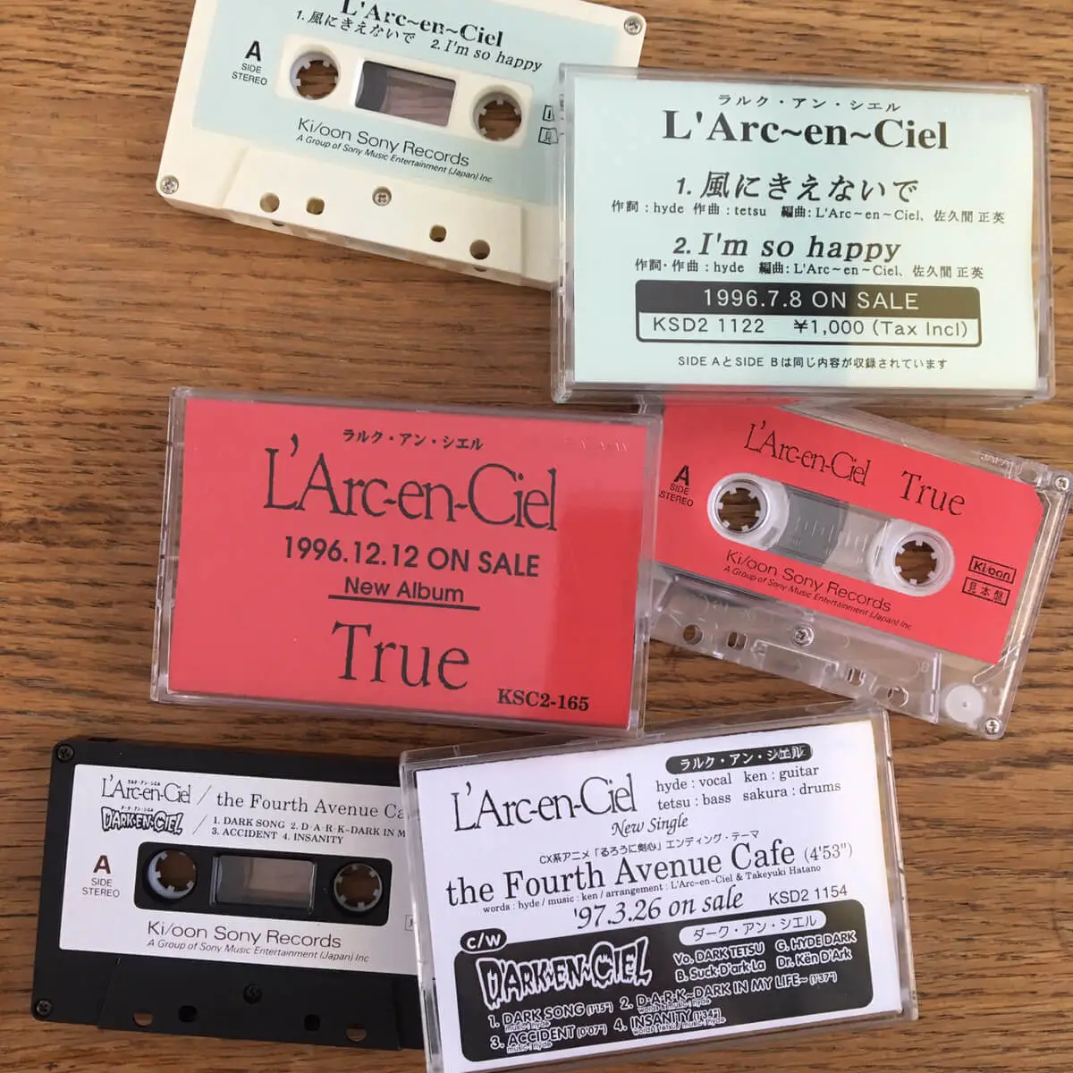 宅配買取】L'Arc-en-Ciel、90s～2000年の見本盤カセットテープを大阪府 