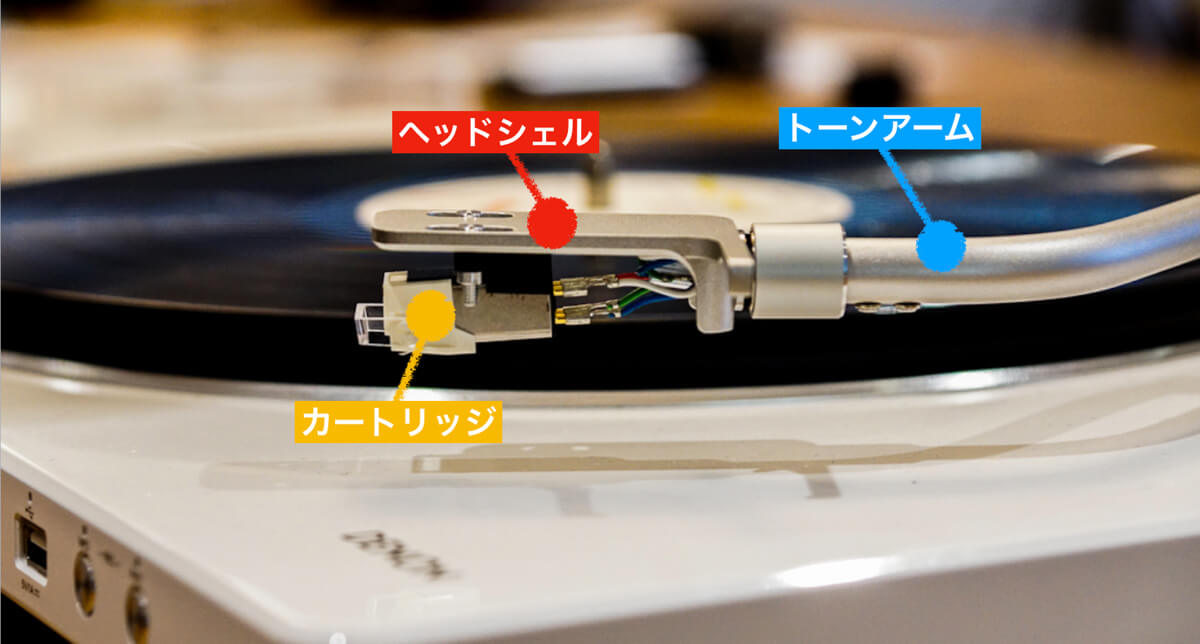 レコード カートリッジ近隣パーツの解説