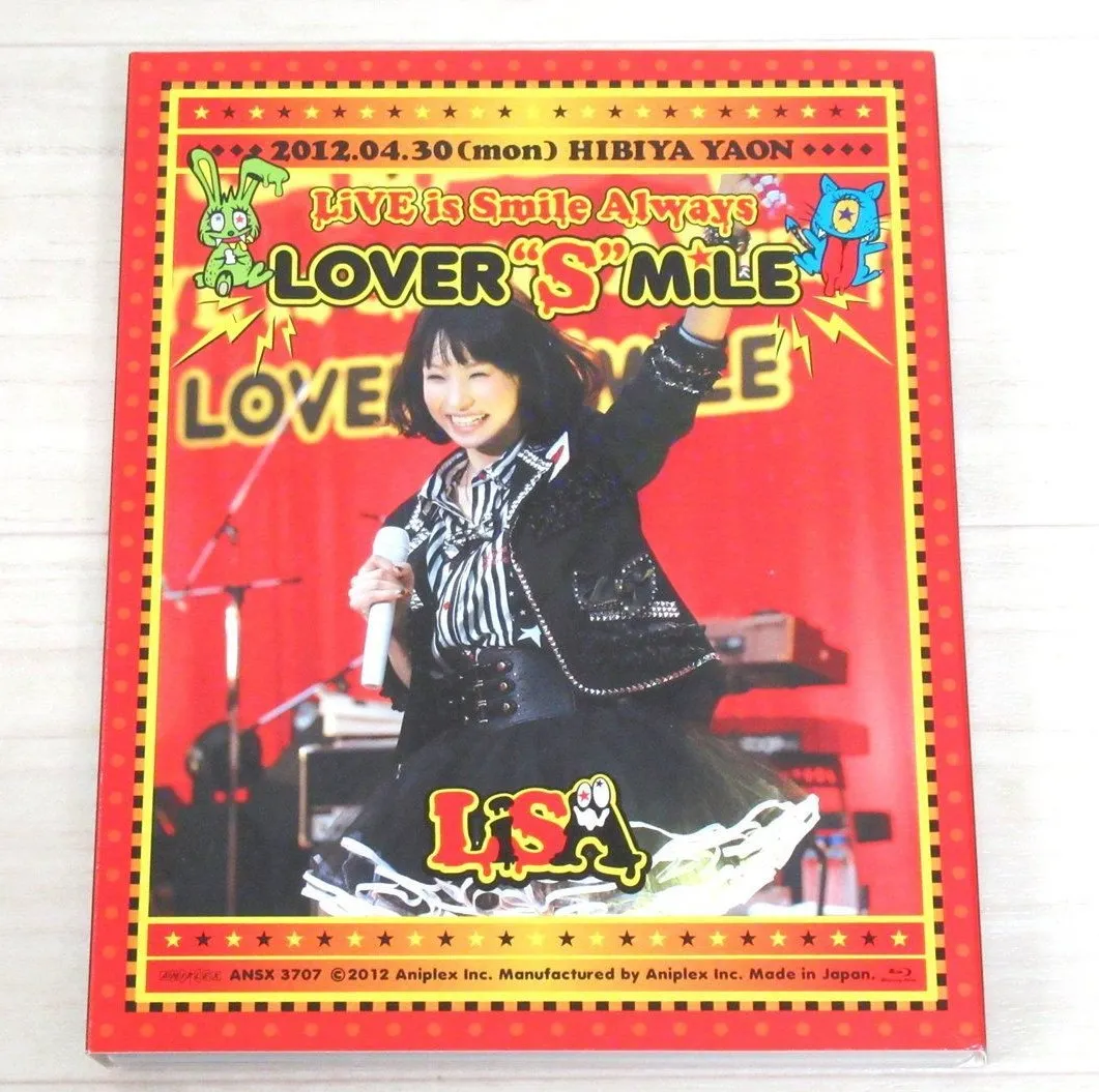 LiSA  LiVE is Smile Always~LOVER“SMiLE~in日比谷野外大音楽堂 Blu-ray 初回盤　ジャケット