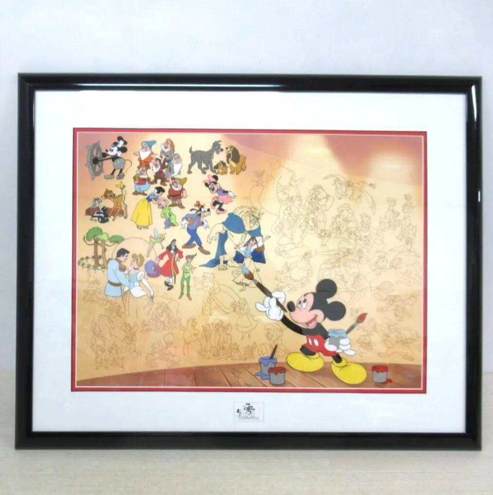 ディズニー 75周年【Disney’s Mural of Memories（ミッキーマウス）】 3000部限定 セル画