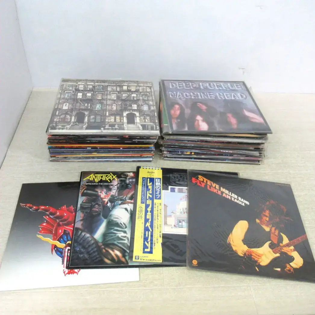 HR・HM LP 64枚-ジューダス・プリースト、KISS、DEEP PURPLE、RAT、ACTION、Led Zeppelin他