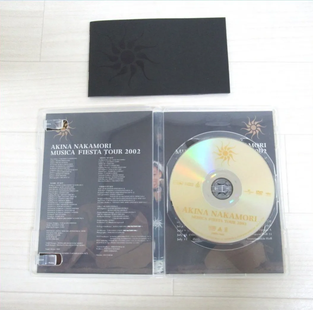中森明菜さんの「AKINA NAKAMORI MUSICA FIESTA TOUR 2002 DVD」を愛知県名古屋市のお客様よりお譲りいただきました！