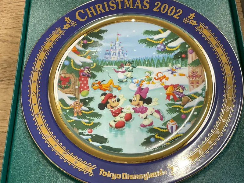 東京ディズニーランド 2002年　クリスマスプレート 飾り皿