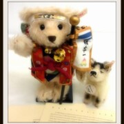 シュタイフ 桃太郎 テディベア&犬セット 日本限定2000体　1999年