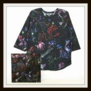 LUNA SEA 25th LUNATIC LPジャケット付き 七分丈 Tシャツ LUNA SEA 25th LUNATIC LPジャケット付き 七分丈 Tシャツ