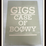 ”GIGS”CASE OF BOOWY 大判 ポスターパンフレット