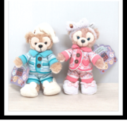 ダッフィー シェリーメイ ぬいぐるみバッジ オータムスリープオーバー2018 ダッフィー シェリーメイ ぬいぐるみバッジ オータムスリープオーバー2018