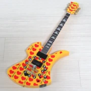 X JAPAN hide ギター型 ウォールクロック X JAPAN hide ギター型 ウォールクロック イエローハート