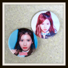 TWICE サナ SANA 缶バッチ 109 POP UP SHOP