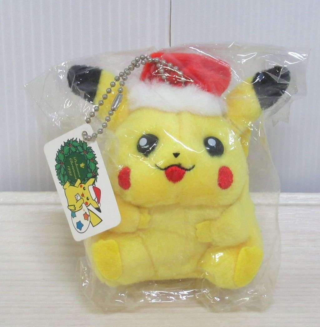 1989年にポケモンセンターから発売された ピカチュウ サンタ ぬいぐるみ マスコット