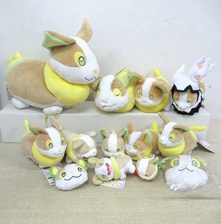 ポケモンセンターなどのワンパチのぬいぐるみやマスコットやポーチなどのワンパチグッズ