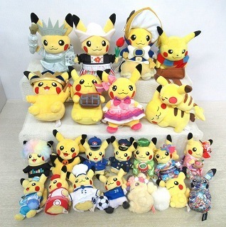 ポケモンセンター製ピカチュウのぬいぐるみやマスコット
