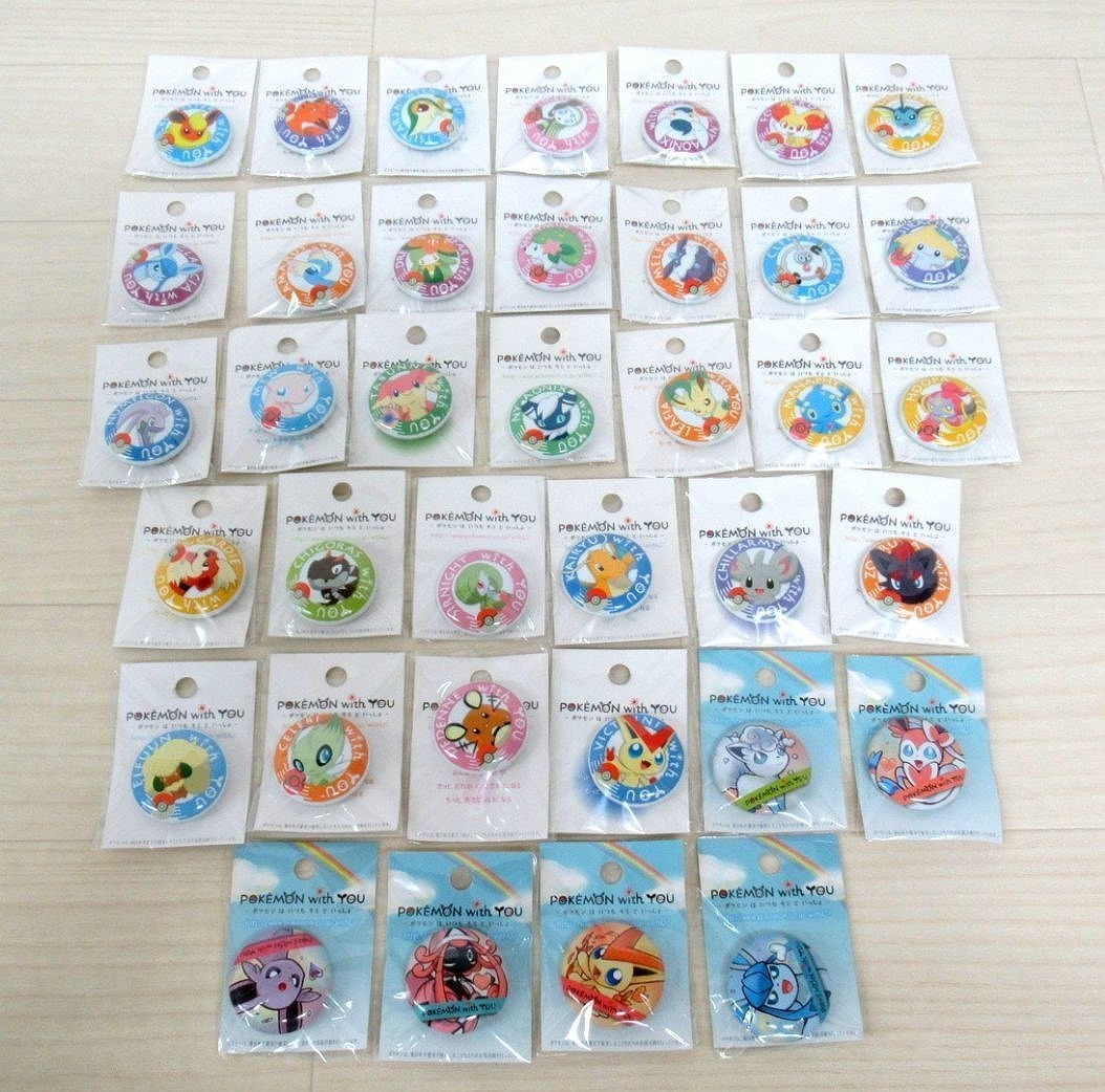 ポケモンセンター限定 POKEMON with YOU ポケモンはいつもキミといっしょ 缶バッジ