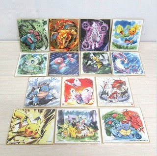 ポケモンの箔押しミニ色紙