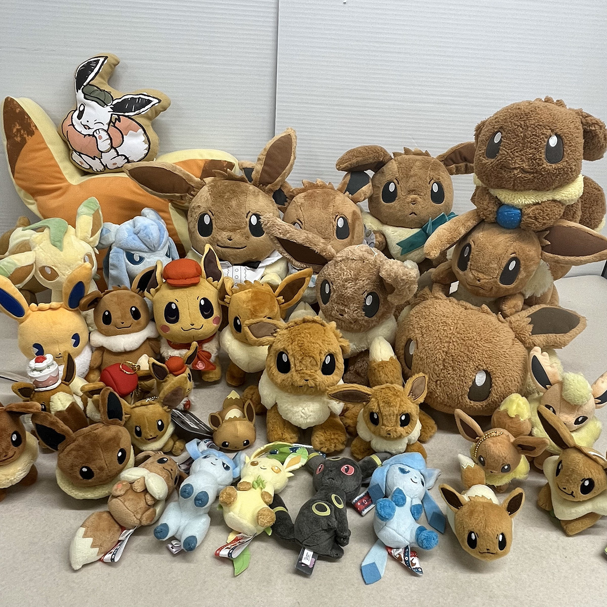 イーブイ&ブイズのぬいぐるみ(ポケセン&プライズ)を大量にお譲りいただきました!