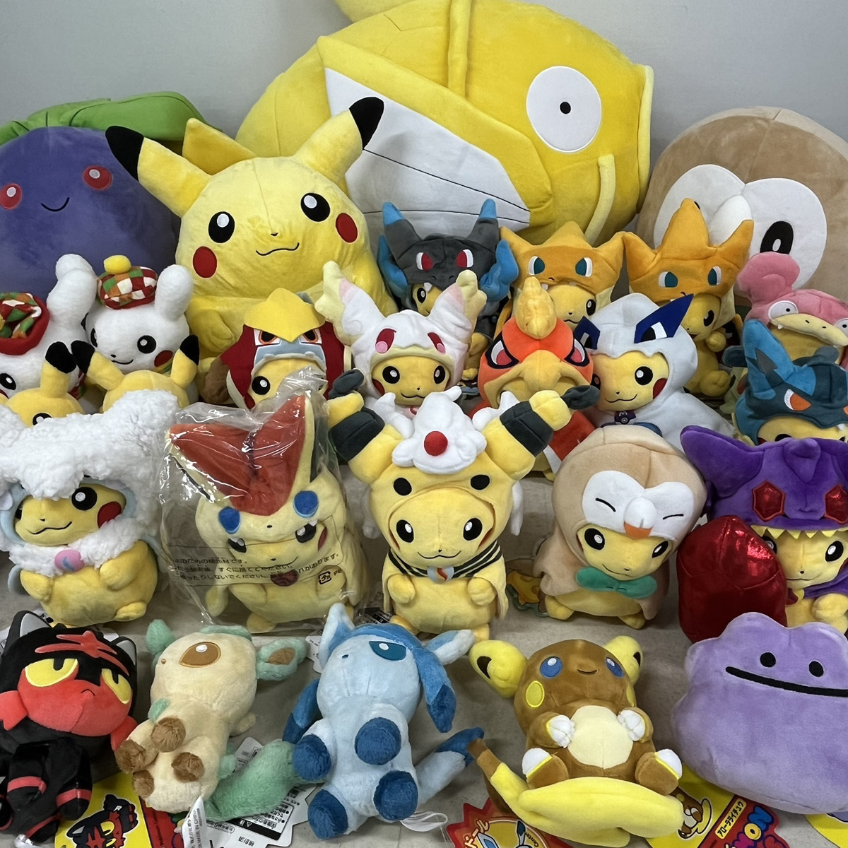 金のコイキングやポンチョシリーズ、ポケドールなどのポケセンぬいぐるみをお譲りいただきました!