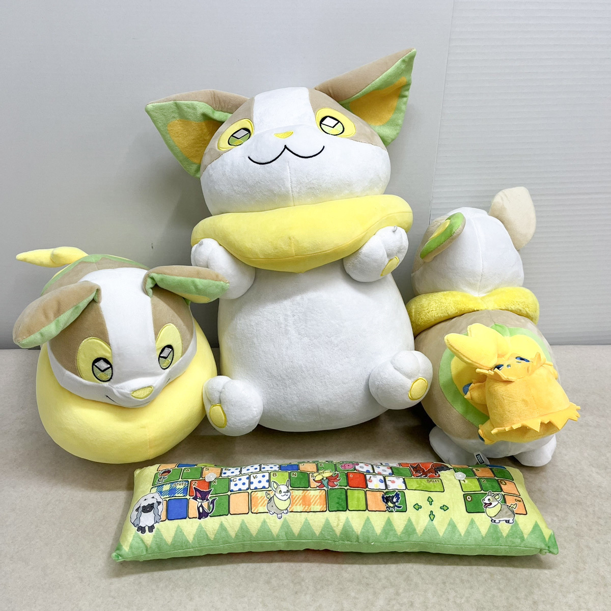 ワンパチのぬいぐるみ(PCクッション・ぶるぶるバチュル・めちゃもふぐっと)をお譲りいただきました!