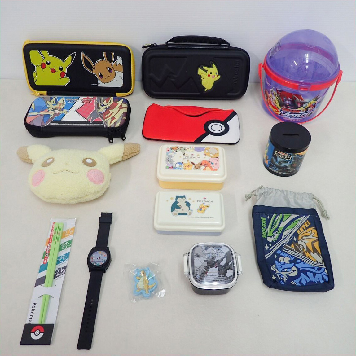 Switchケース、未使用お弁当箱、貯金箱などポケモン雑貨をお譲りいただきました！