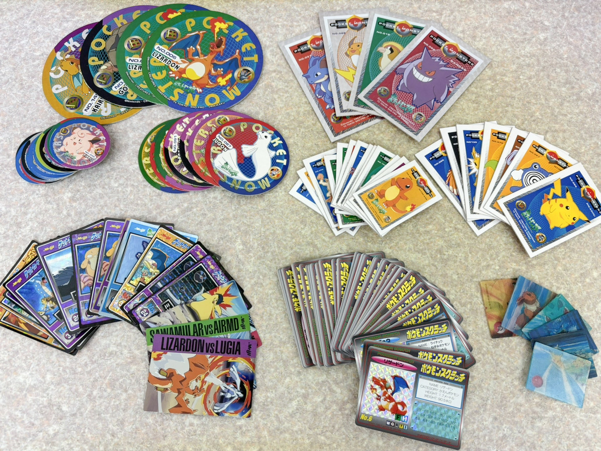 明治ゲットカード、トップサンポケカ、ポケモンずかんカードなど、多数のおまけ系ポケモンカードをお譲りいただきました！